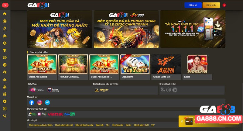 Nhà cái GA888 hoạt động với đầy đủ giấy phép chứng nhận